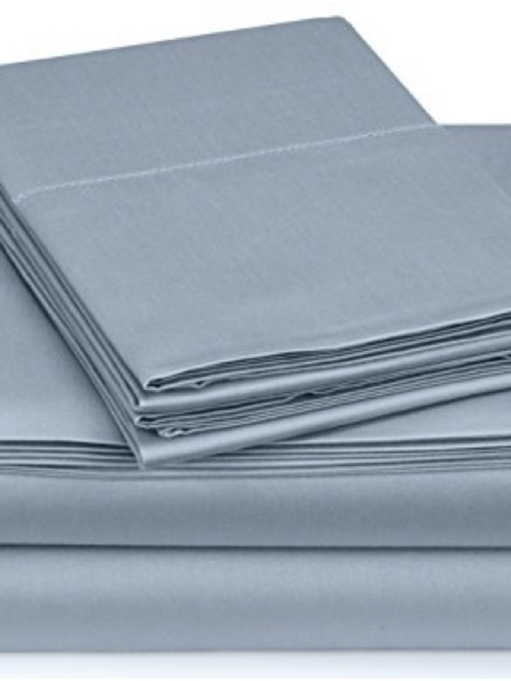 2 Pinzon 100% Egyptian Cotton Smokey Blue Pillowcases — NEW